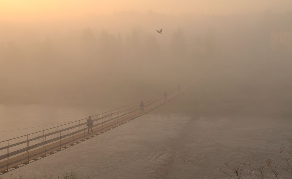 Утро туманное.