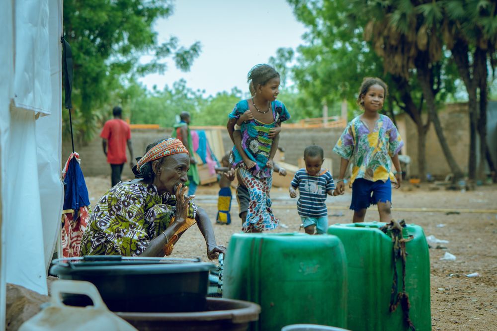 Daily life in the camp of the displaced