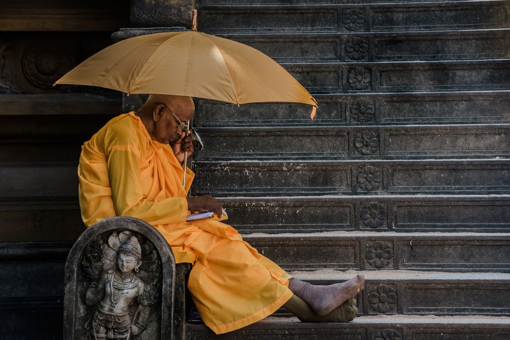 Buddhist Monk Daily Life