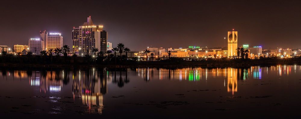 Tunis city in night