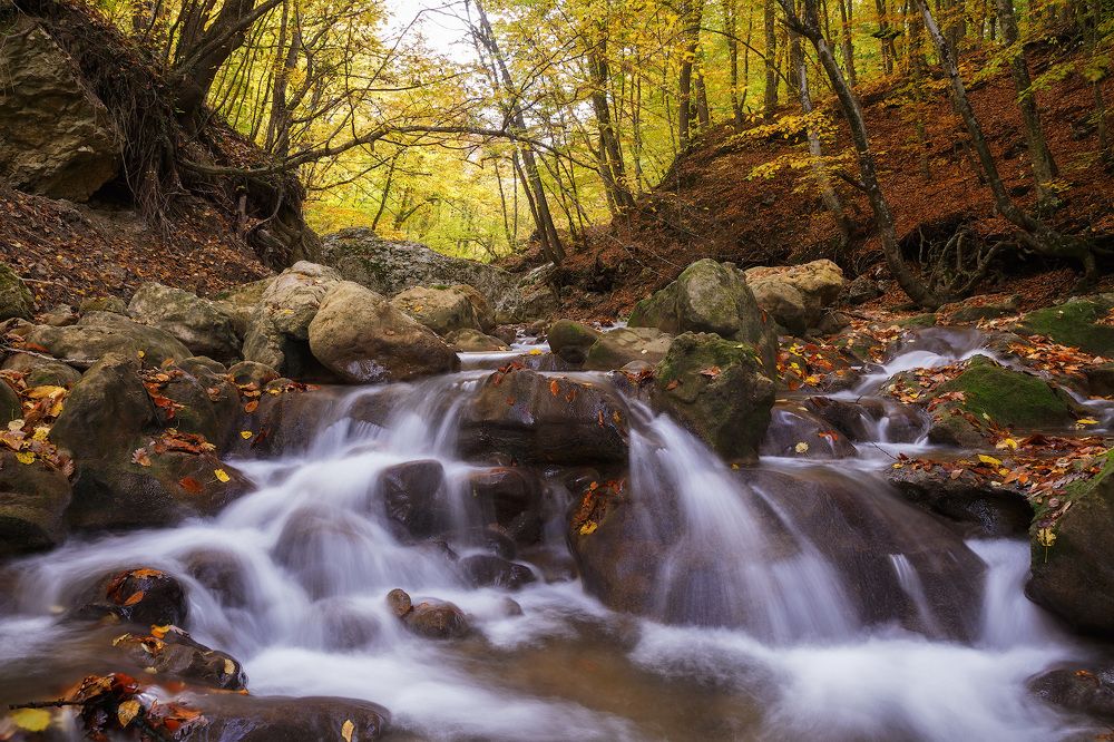 Осень в Большом каньоне Крыма.
