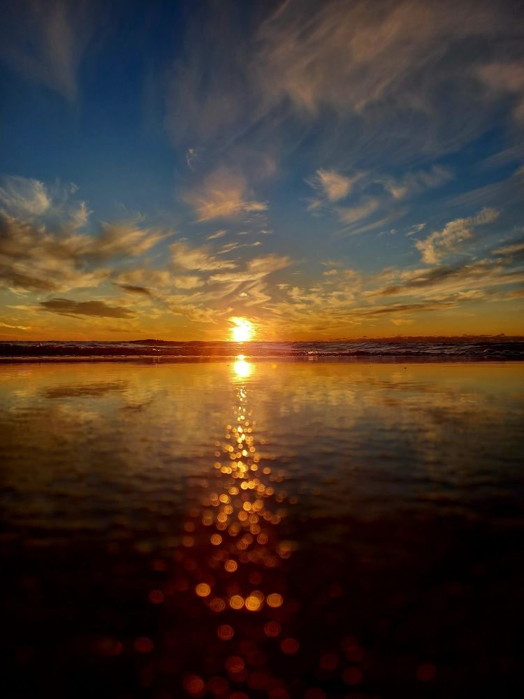 Луч солнца  на закате