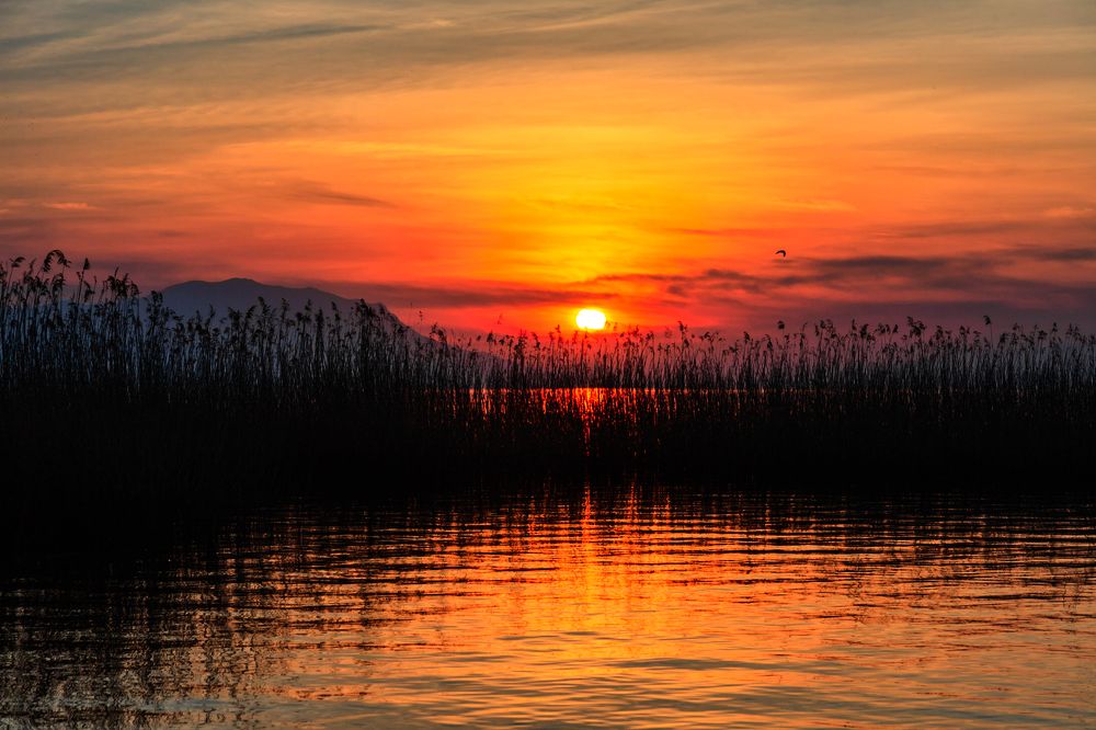 Sunset at İznik Lake