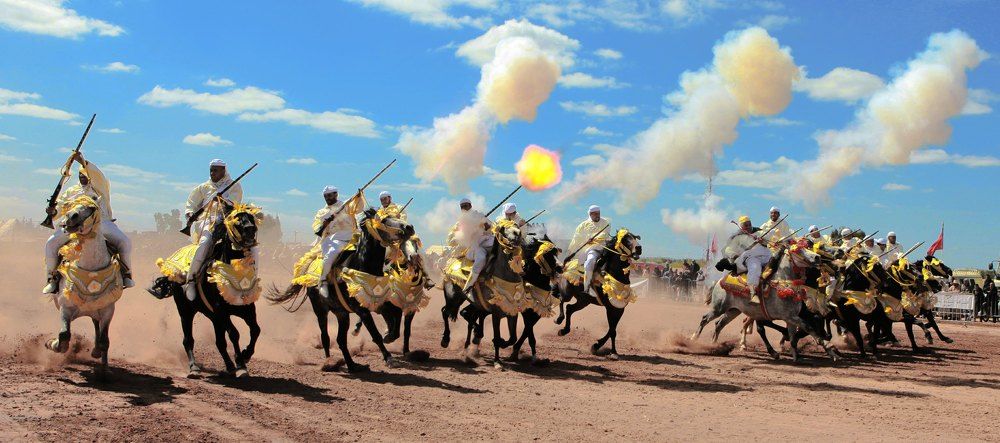 Moroccan Fantasia - Traditional Horse Riders