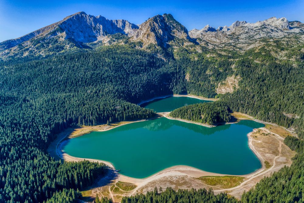 Black lake. Montenegro.