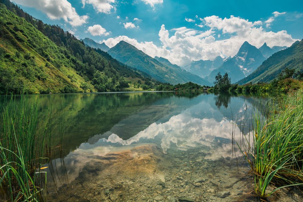 Озеро Туманлы-Кёль, Домбай