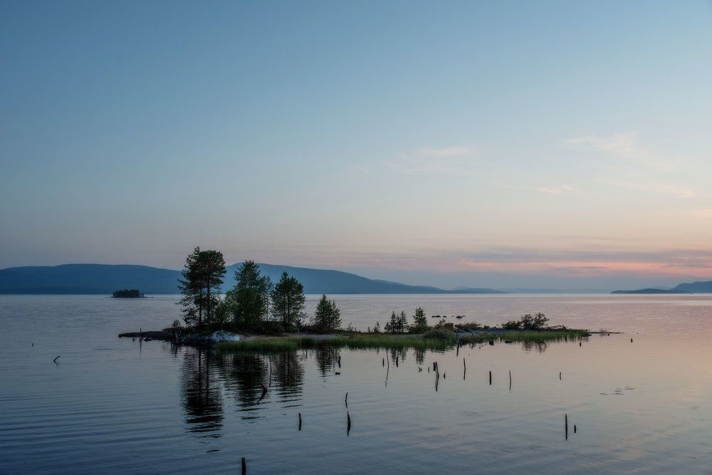Озеро Толванд на закате