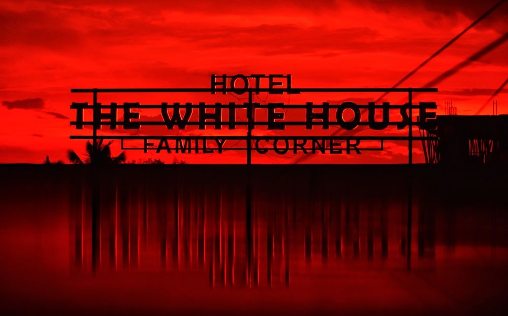 Red  Behind White House