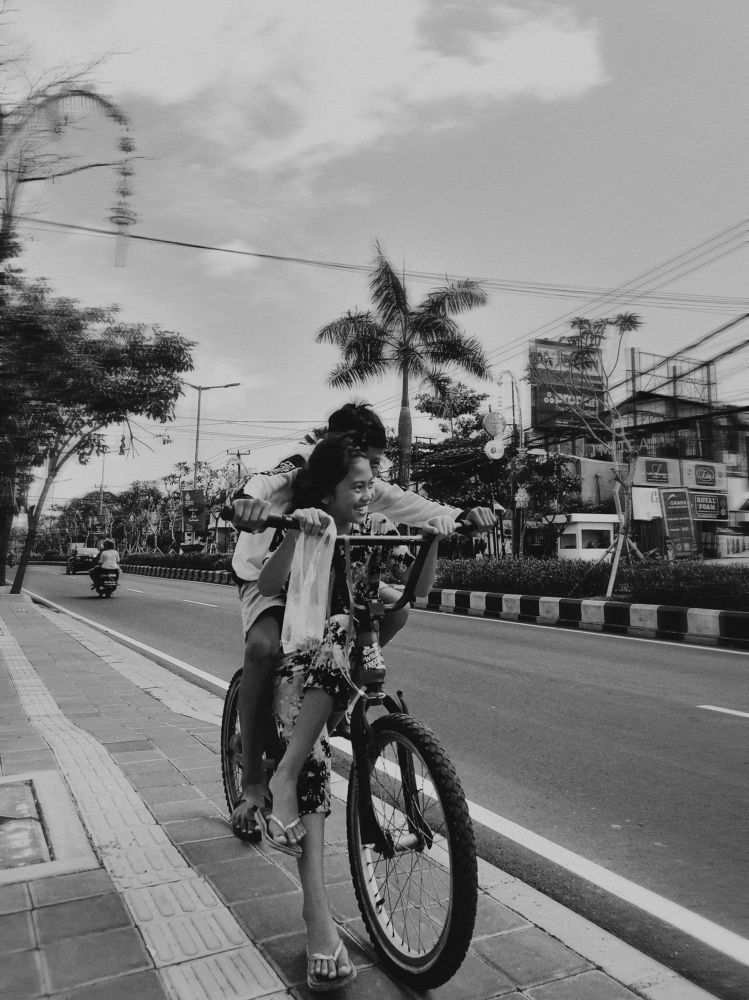 Happy brother and sister