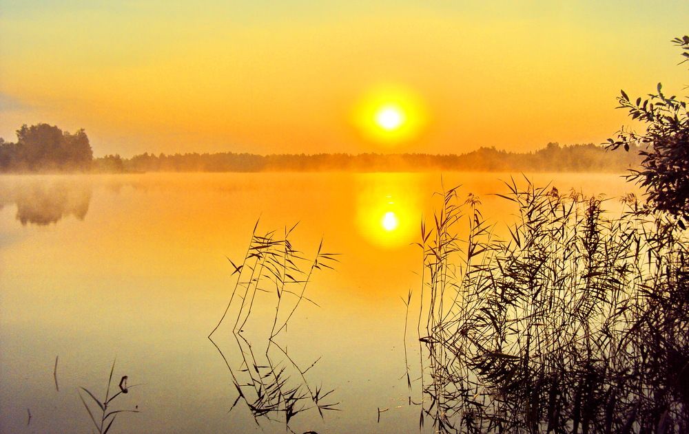 Отражение рассвета