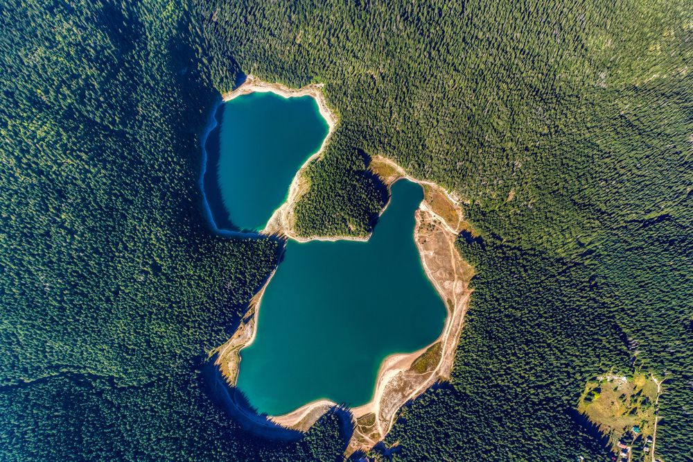 Black lake. Montenegro.