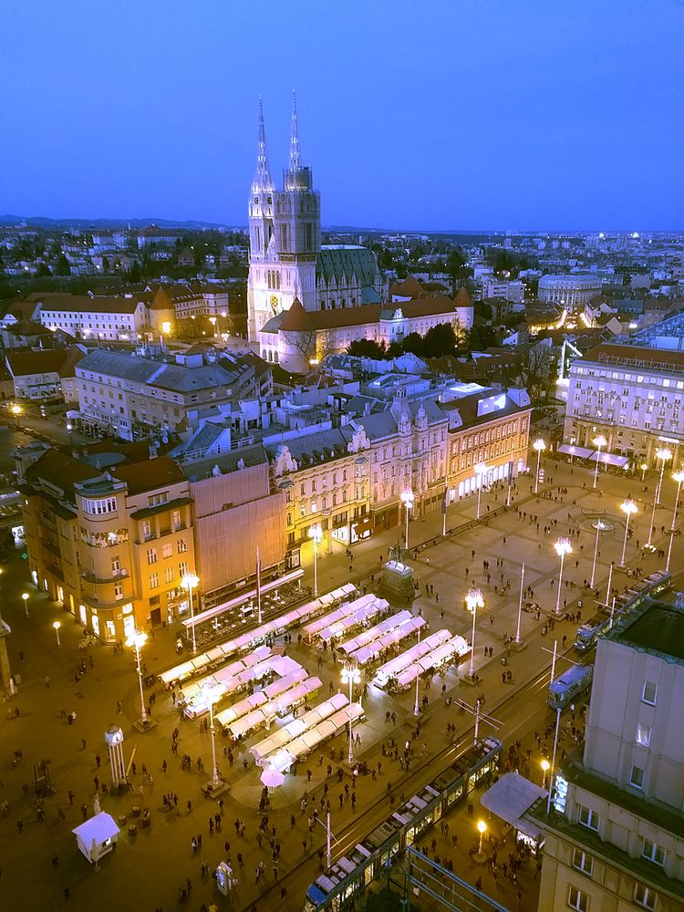 Trg Bana Josipa Jelačića, Zagreb Croatia
