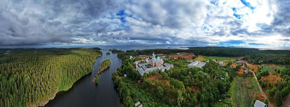Панорама Валаамского архипелага.