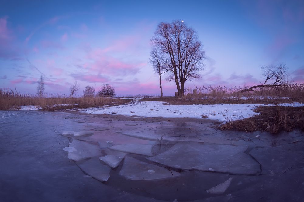 Вечер на озере
