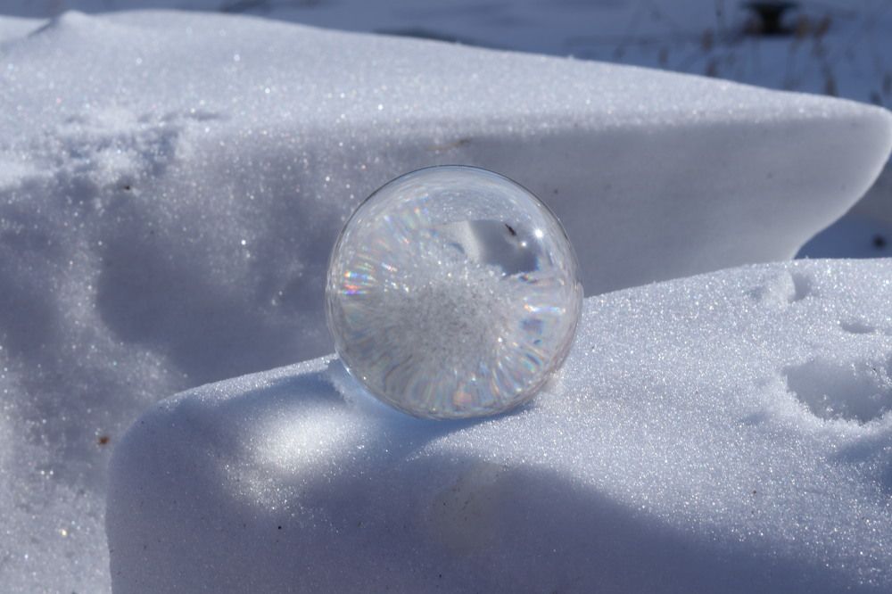 снег в хрустальном шаре