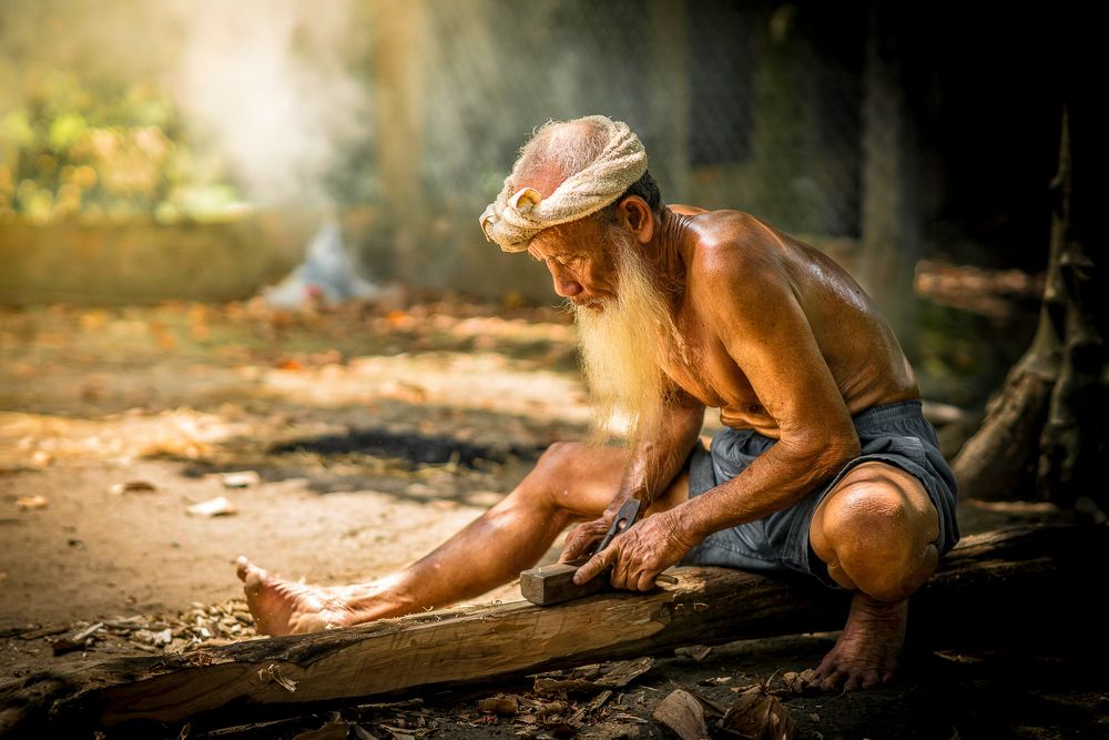 Daily life of a carpenter