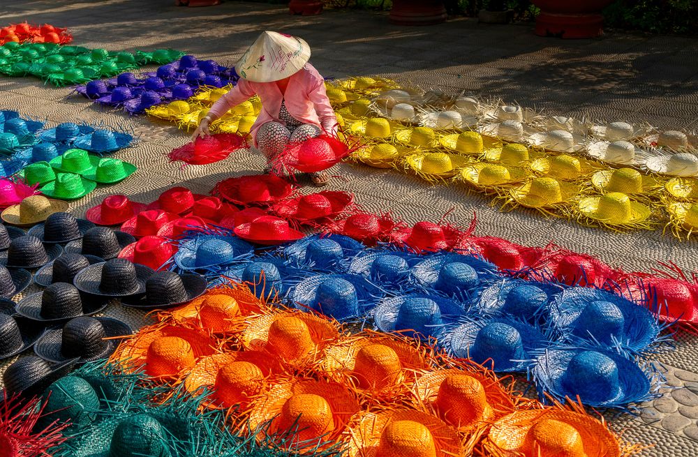 Drying the hats