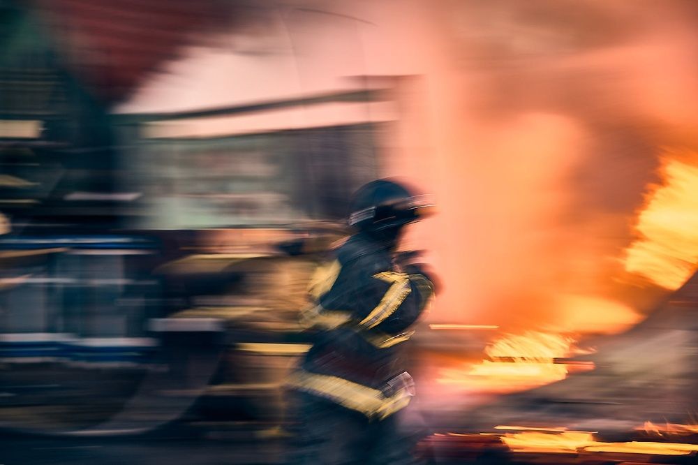 Пожал в частном секторе