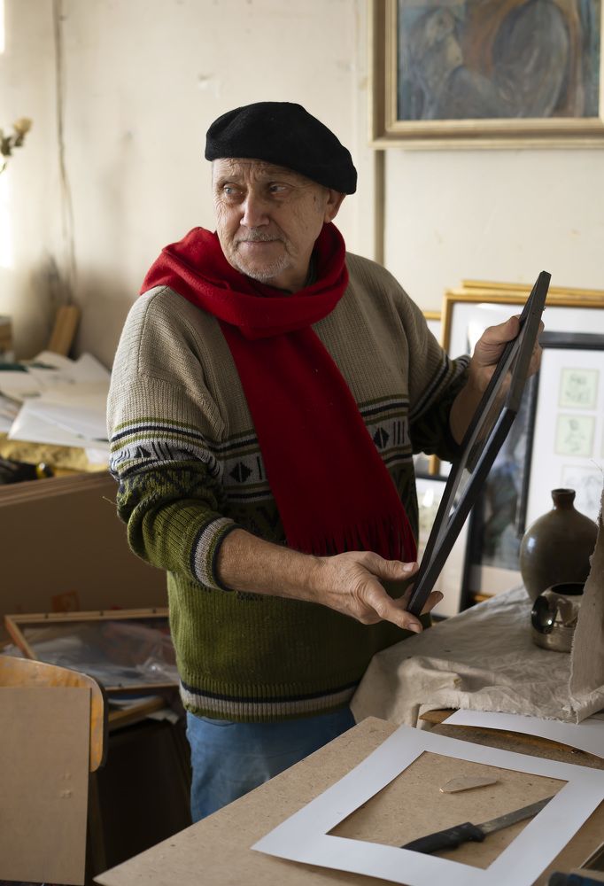 В художественной мастерской