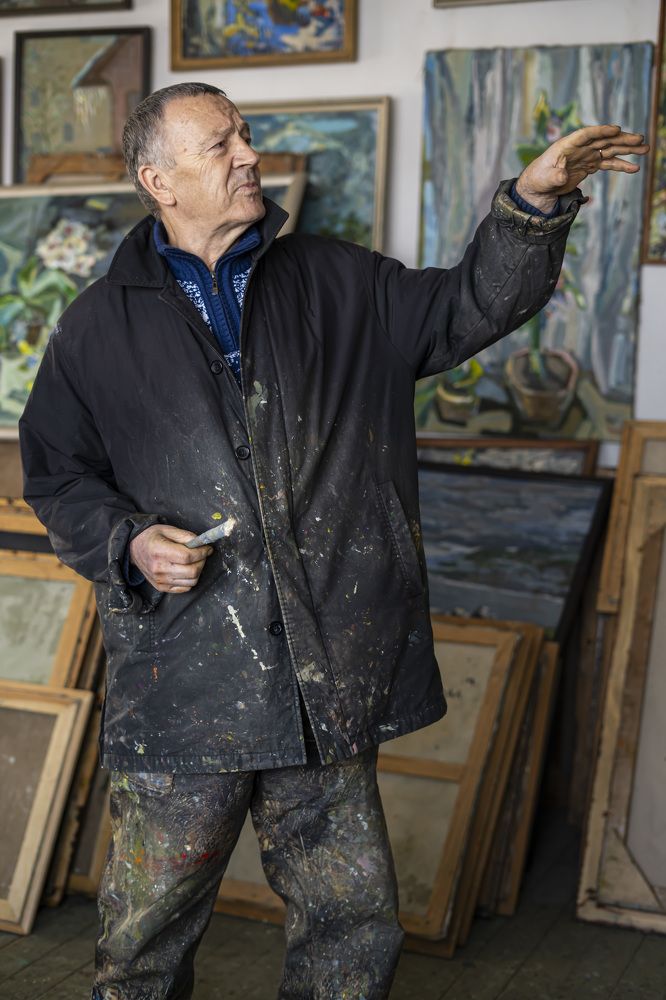 В художественной мастерской