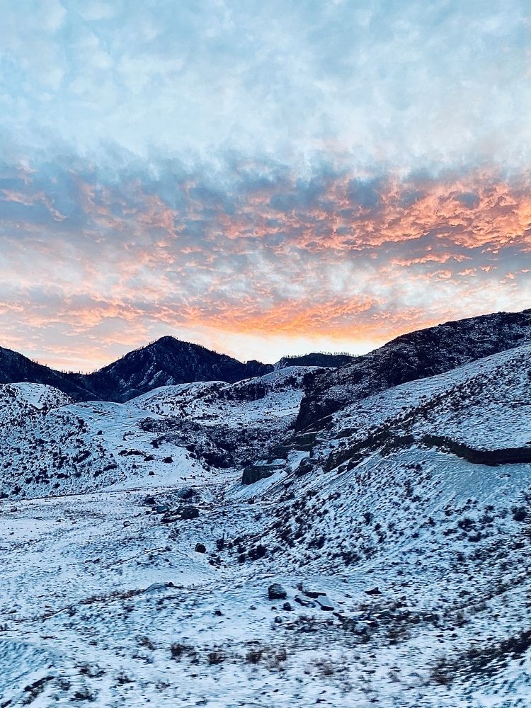 Закат в горах