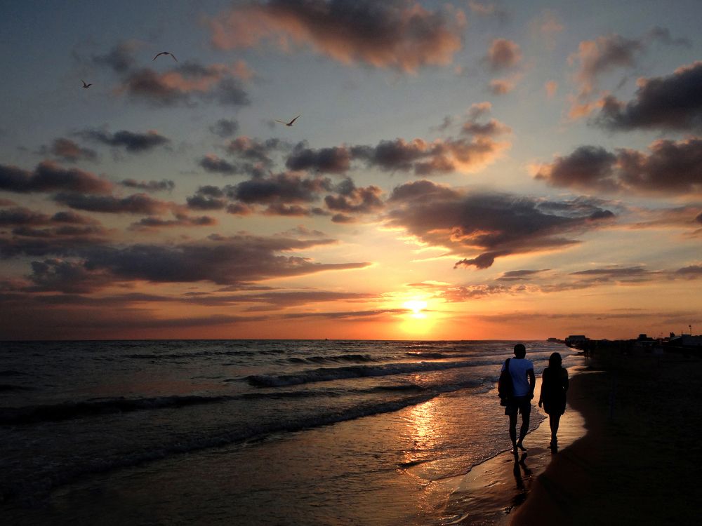 На закате дня