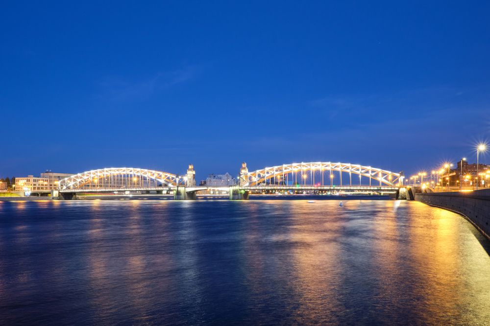 Большеохтинский мост, СПб.
