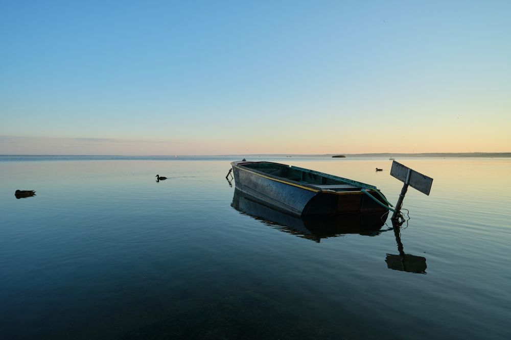 Плещеево озеро на рассвете.