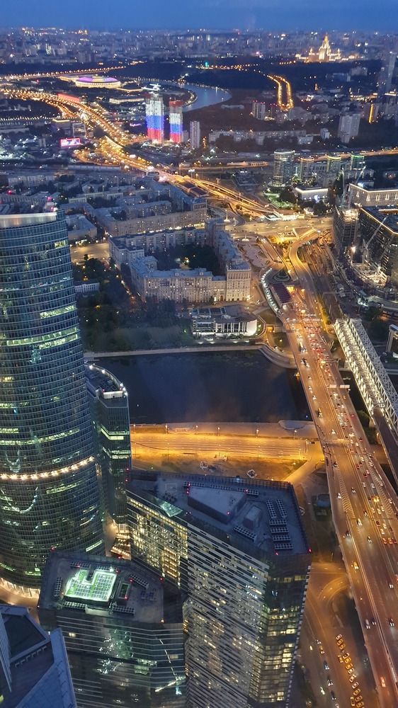 Ночные огни Москвы