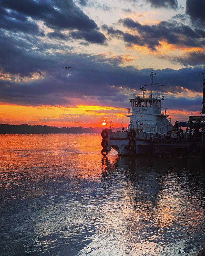 Закат на Оби