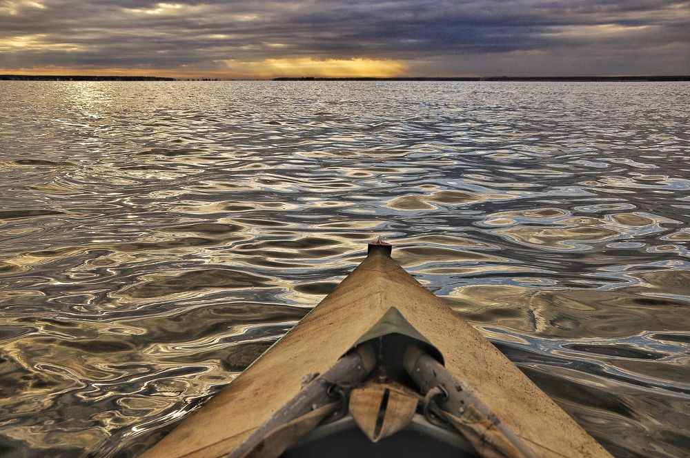 Рассвет над озером Калды