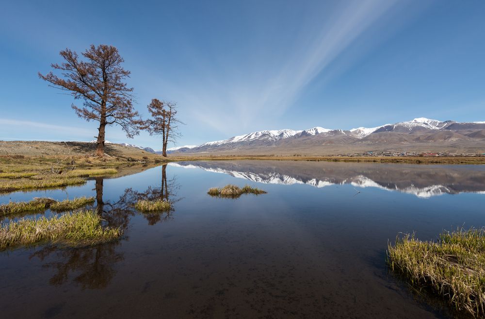 Озеро в степи.