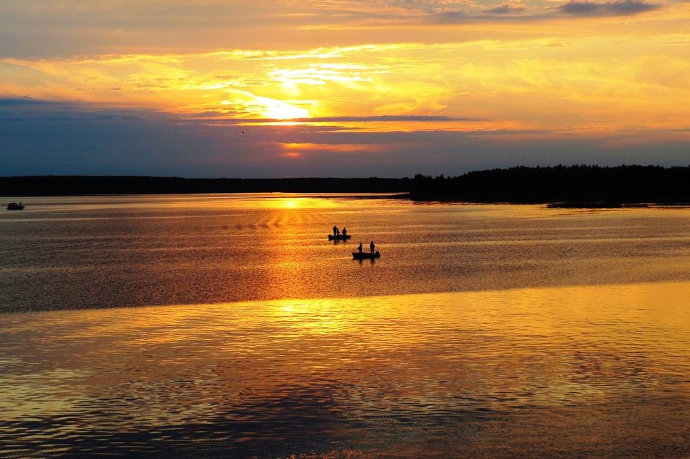 На вечерней зорьке