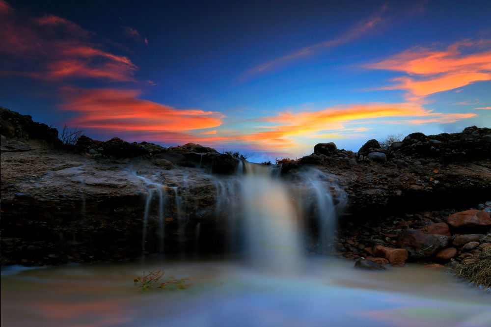 Clouds in an Omani village