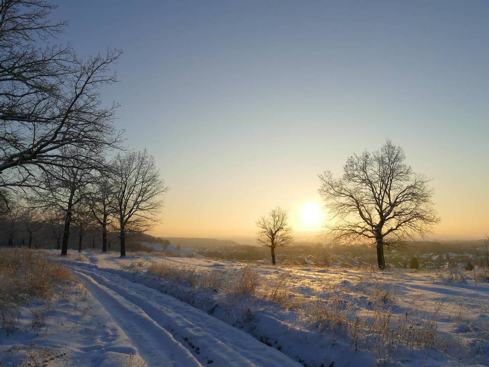 Утро . На Сокольской горе.