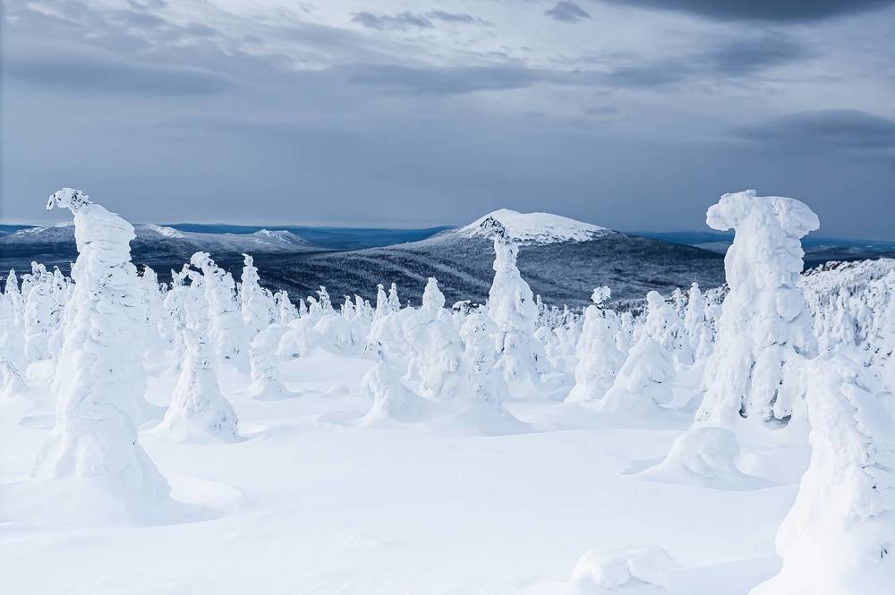 Зимняя гора Круглица