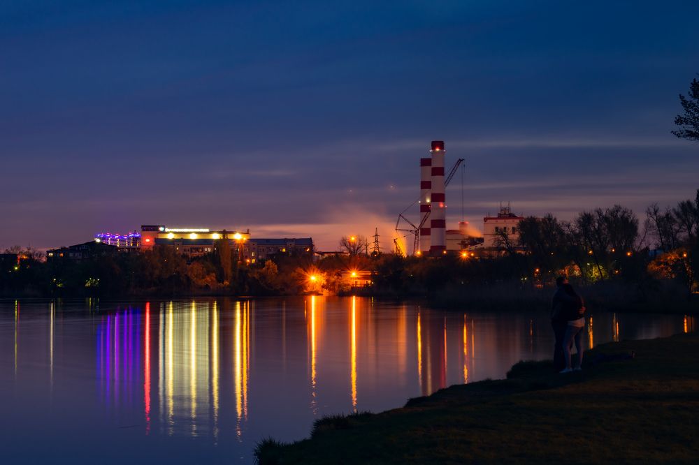 Ночное озеро Старая Кубань