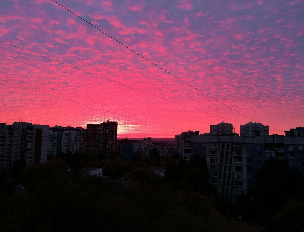 Багровый закат