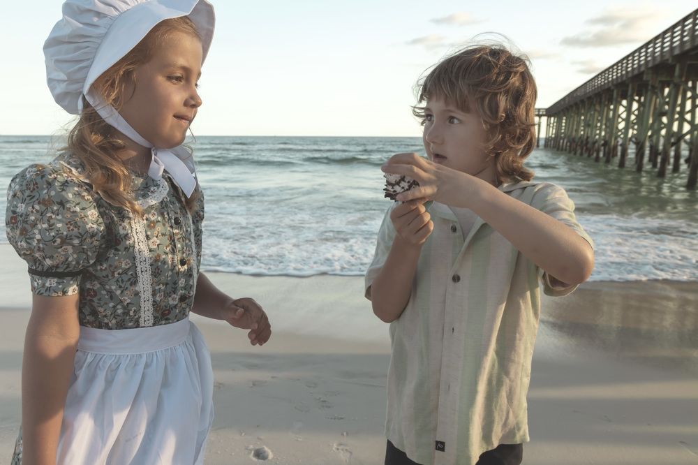 On the edge of the sea