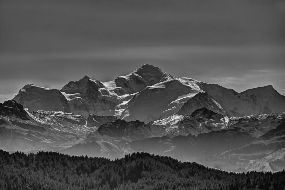Une des faces du Mont Blanc.