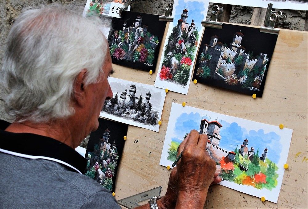 Painter in San Marino