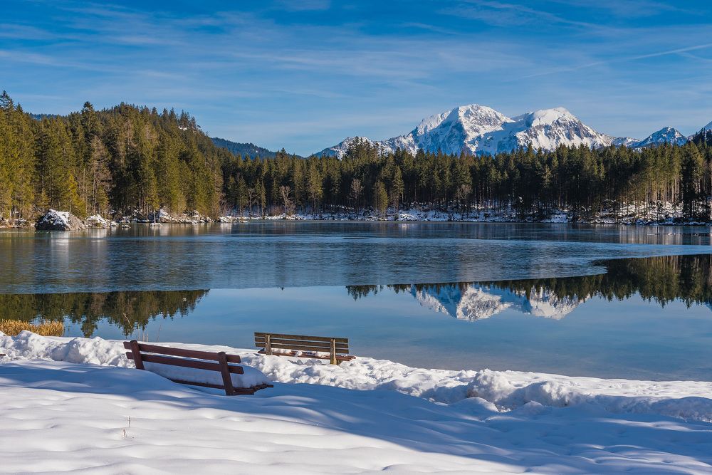 Зима в Баварских Альпах
