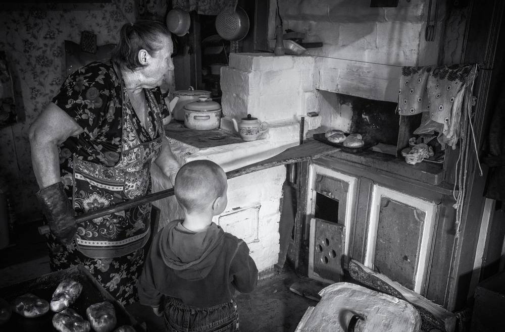 В гостях у бабушки.