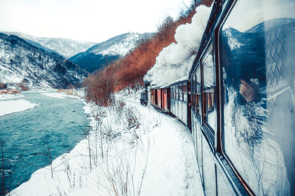 Mocanita Steam Trail Romanian old train