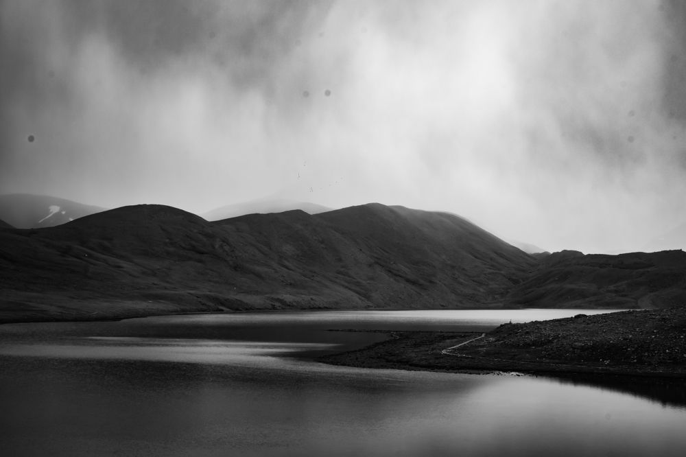 At an elevation of 5,425 m (17,800 ft) Gurudongmar lake.