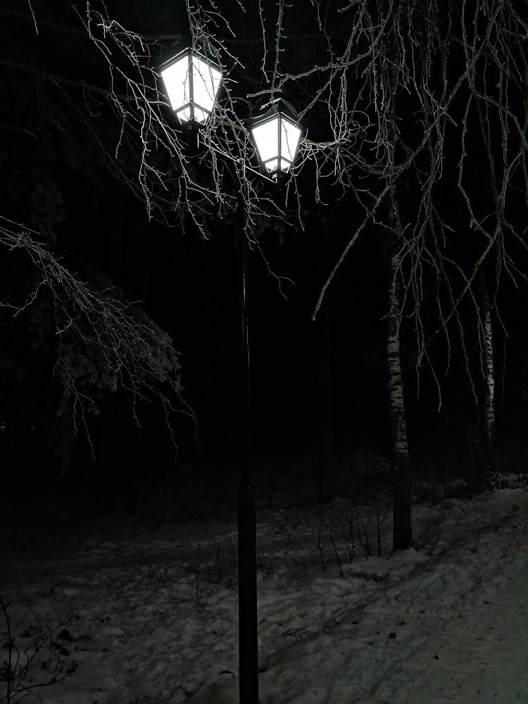 Вечер. Улица. Фонарь
