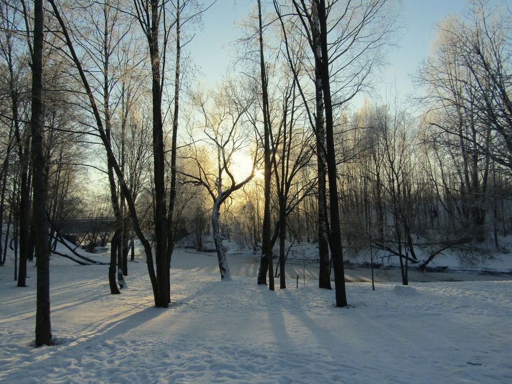 Морозный день в Ильинке