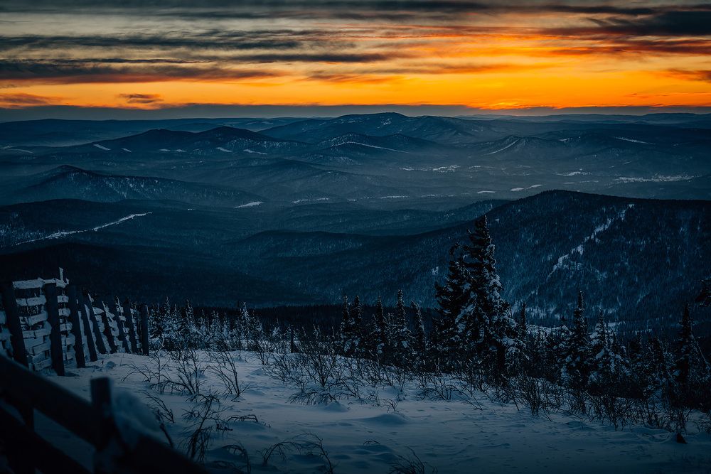 Закат в Шерегеше