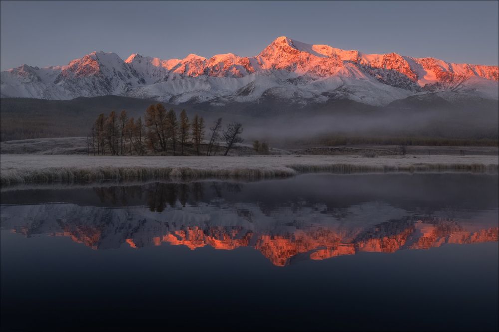 Утро озера Джангысколь ..