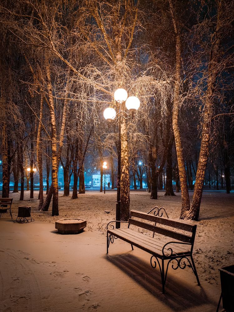 Ночь, улица, фонарь